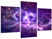 Obraz - Fialový vesmír (90x60 cm)