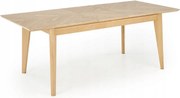 Rozkladací obdĺžnikový stôl do jedálne dub prírodný 160-240 cm Edmondo