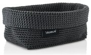 Tmavosivý úložný Košík Blomus Rope, 11,5 x 20 cm