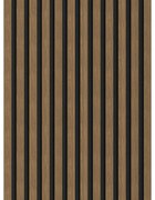 Mexen Lam-F, akustické stenové lamely 275 × 30 cm, plstený podklad 8 mm, technická dyha, orech prírodný, S105-275307-3015-016