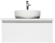 Kúpeľňová skrinka s umývadlom a batériou SAT Evolution 78x30x44,8 cm mat SATEVO80WMDBUB