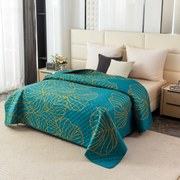 Prehoz na posteľ FANFARE, petrolejový Rozmer: 220 x 240 cm