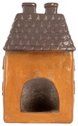 Tehlový domček svietnik na čajovú sviečku Homely - 23*17*37 cm