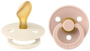 BIBS Colour anatomické cumlíky, kaučuk 2ks - veľkosť 2 - Ivory Blush