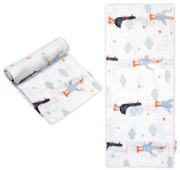 Kvalitná bavlnená plienka - Tetra Premium, 70x80 cm - black Goose, biela - 1 ks 80 x 70 cm