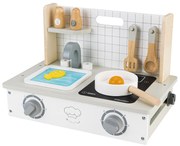 Drevený sporák s príslušenstvom mini kuchyňa ECOTOYS