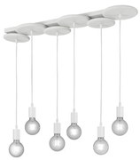 Trio - Luster na lanku DISCUS 6xE27/28W/230V biela