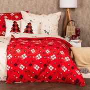 4Home Vianočné bavlnené obliečky Christmas joy, 160 x 200 cm, 70 x 80 cm