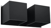 Sollux SL.0657 - Nástenné svietidlo QUAD 2xG9/40W/230V čierna