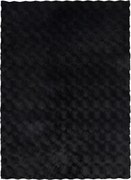 Obsession, Kusový koberec Diamond Cut 800 Anthrazit, 80x150, čierna, obývacia izba