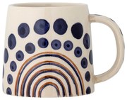 Tmavomodro–béžový hrnček z kameniny 515 ml Shama – Bloomingville