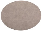 Sivé prestieranie z imitácie kože ZicZac Troja, 33 x 45 cm