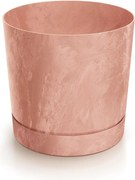 Kvetináč TUBOS P betónový efekt terakota