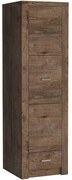 Skriňa Indianapolis I2 1D tmavý jaseň