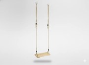 Garden Line DREVENÁ HOJDAČKA PRE DETI 45 x 19,5 x 1,6 CM