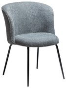 BLISS ČALÚNENÁ STOLIČKA pebble grey/black