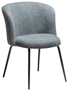 BLISS ČALÚNENÁ STOLIČKA pebble grey/black