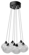 Toolight Toolight, závesné svietidlo 7xG9, MS020-7CP, čierna matná, OSW-09633