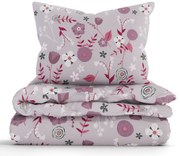 Francúzske bavlnené obliečky Renforcé - Dora šedá