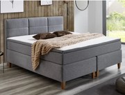Posteľ boxspring Ardi 180x200 cm, šedá tkanina%