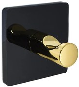 Vešik  štvorec Style 5x5 cm čierny/zlatý 8029