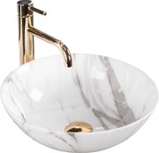 Rea Stella, umývadlo na dosku 355x355x135 mm, imitácia kameňa-Aiax Shiny, REA-U9088