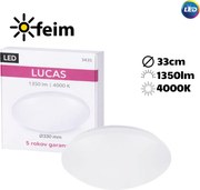 Rabalux 3435 Lucas LED stropné svietidlo 18W=1170lm 4000K IP20 biela