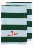 Textilné obrúsky Love, 2 ks