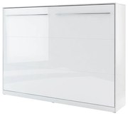 Skladacia posteľ Concord Pro II, Farby: biely / biely lesk, Rozmer postele: 120x200