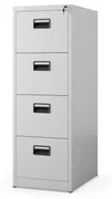 Kovová kartotéka, 4 zásuvky SARA V4, 460 x 1320 x 620 mm, šedá