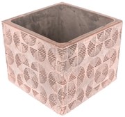 Betónový obal na kvetináč Geometric rings, 14 x 11 x 14 cm