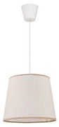 Duolla - Luster na lanku SOLO 1xE27/40W/230V svetlo pr. 24 cm béžová