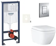 Závesný wc set do ľahkých stien / predstenová montáž GROHE Euro Ceramic SIKOGRSEUE