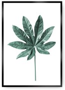 Plagát Leaf Emerald Green