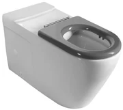 Sapho Sapho, MEDIC RIMLESS misa pre kombi WC, spodný/zadný odpad, biela, MC102-111