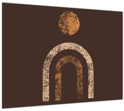 Obraz - Oranžové oblúky N⁰1 (70x50 cm)