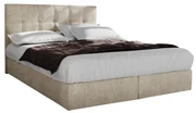 Manželská posteľ  Boxspring 140 cm Porto (béžová) (s matracom a úložným priestorom). Vlastná spoľahlivá doprava až k Vám domov. 1047302