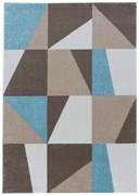 Kusový koberec Efor 3716 blue, 80x250, hnedá, obývacia izba, Ayyildiz