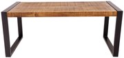furniture-nabytek.cz - Konferenčný stolík kov a drevo mango 110x45x60