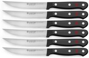 Wüsthof - Sada kuchynských nožov na steak GOURMET 6 ks čierna