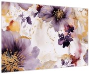 Obraz - Akvarelové kvety (90x60 cm)