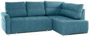 Rohová sedacia súprava ISLAND, pravá, modrá (element 14)