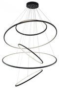 Azzardo AZ3137 - LED Stmievateľný luster na lanku WHEEL LED/190W/230V čierna
