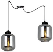 Závesné svietidlo Novalja Spider, 2x sklenené tienidlo (výber z 3 farieb)