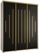 Skriňa 45 Canaris 12 200 biela/čierna/gold