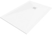 Mexen Stone+ rectangular composite shower tray 80 x 70 cm, white, white cover - 44107080-W