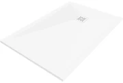 Mexen Stone+ rectangular composite shower tray 80 x 70 cm, white, white cover - 44107080-W