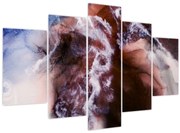 Obraz - Fialový mramor N⁰3 (150x105 cm)