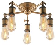 Endon 97244 - Bodové svietidlo HAL 5xE27/40W/230V mosadz