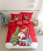 3D flanelové obliečky z mikrovlákna GNOME DREAMS červené + obliečka na vankúšik 40x50 cm zdarma Rozmer obliečky: 70 x 90 cm | 140 x 200 cm
